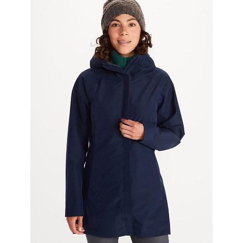 Marmot Rain Jacket Navy NZ - Essential Jackets Womens NZ6740253